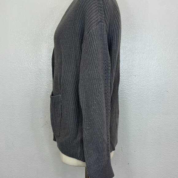 Love for Humanity Couture Womens Knit Cardigan Gray Sweater Size XL - Picture 4 of 7